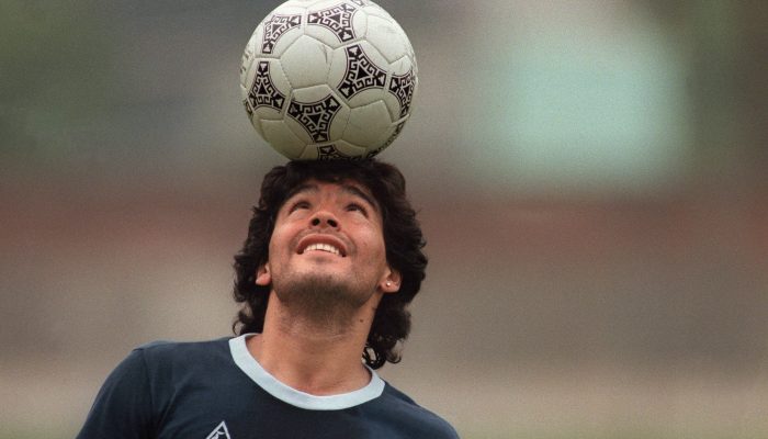Maradona em treino durante a Copa do Mundo de 1986, no México
             -       
        Jorge Duran - 22.mai.86/AFP