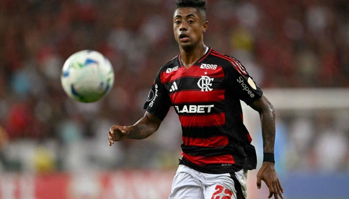 O atacante Bruno Henrique, em ação pelo Flamengo
             -       
        Mauro Pimentel - 28.mai.25/AFP