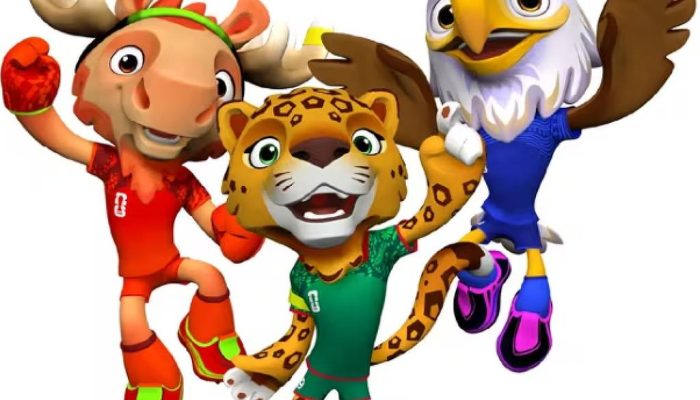 Alce Maple, onça-pintada Zayu e águia Clutch, os mascotes da Copa de 2026
             -       
        Divulgação