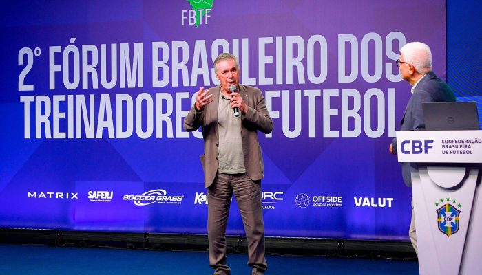 Carlo Ancelotti no 2° Fórum Brasileiro dos Treinadores de Futebol
             -       
        Jo Marconne/CBF