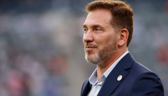 Alejandro Domínguez acompanha semifinal da Copa América entre Argentina e Canadá, no MetLife Stadium, em East Rutherford, nos Estados Unidos
             -       
        Eduardo Munoz - 9.jul.2024/AFP
