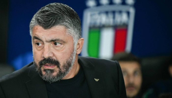 Gennaro Gattuso, técnico da Itália, durante partida pelas Eliminatórias da Copa
             -       
        Stefano Rellandini - 14.out.25/AFP