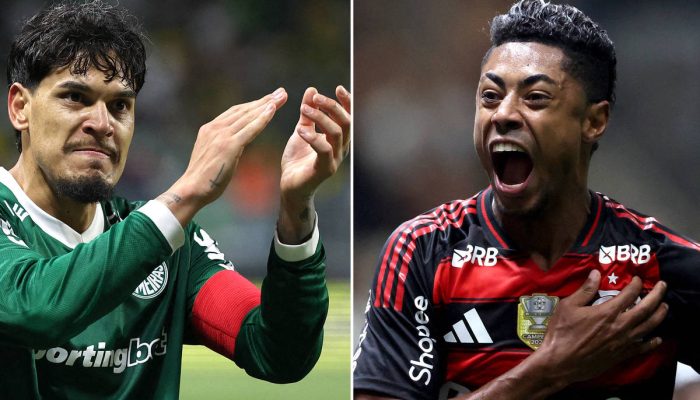 Gustavo Gómez e Bruno Henrique, os capitães de Palmeiras e Flamengo; um deles erguerá em Lima (Peru) a Taça Libertadores da América  -              
                              
                  Amanda Perobelli e Tiago Trindade /                
              
                              Reuters
