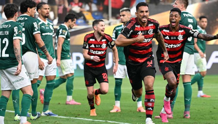 Flamengo e Palmeiras disputaram a decisão da Libertadores de 2025, com vitória rubro-negra
             -       
        Luis Acosta - 29.nov.25/AFP