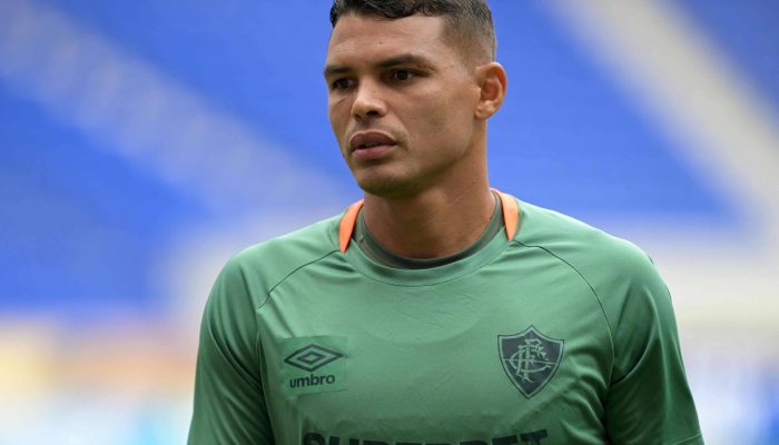 Thiago Silva durante treino do Fluminense no Harrisson Stadium, em East Rutherford, nos Estados Unidos
             -       
        Juan Mabromata - 7.jul.2025/AFP