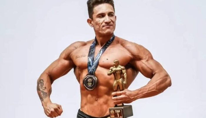 Ex-campeão de fisiculturismo Kevin Notário Nunes de Oliveira, de 28 anos
             -       
        Reprodução/Marcelino Nunes de Oliveira no Instagram