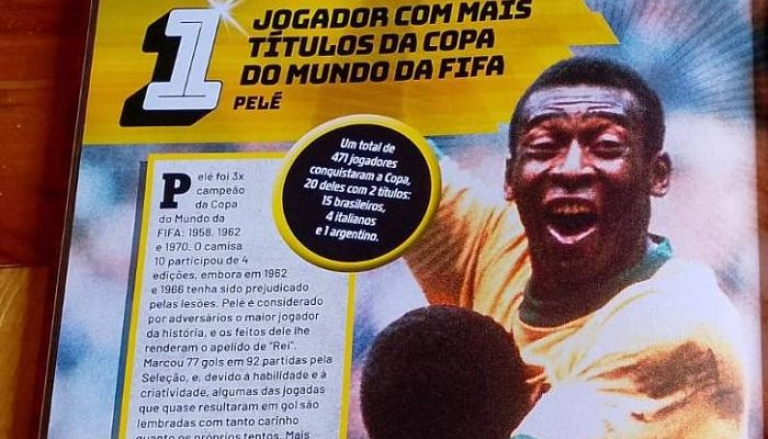 Capa do 'Guinness World Records - Edição Futebol - 2026', livro que traz os 100 maiores recordes do esporte
             -       
        Reprodução