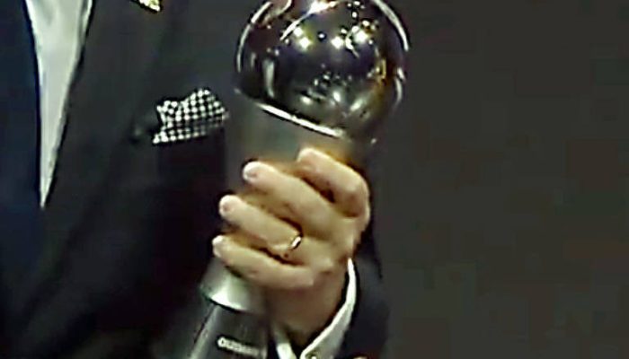 O presidente da Fifa, Gianni Infantino, discursa em Washington durante o sorteio dos grupos da Copa do Mundo de 2026
             -       
        Jim Watson - 5.dez.25/AFP