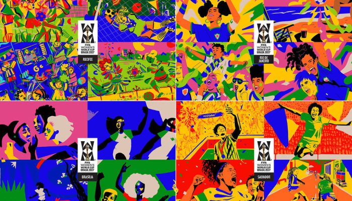 Montagem com os pôsteres de Brasília, Rio de Janeiro, Recife e Salvador
             -       
        Divulgação Fifa