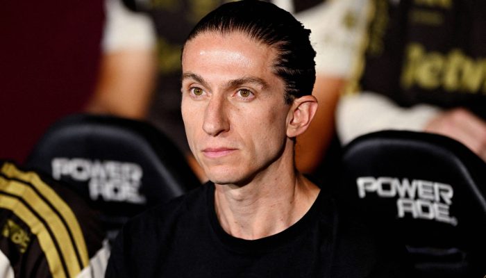 Filipe Luís durante final da Recopa Sul-Americana entre Flamengo e Lanús
             -       
        Rodrigo Valle - 19.fev.26/Reuters