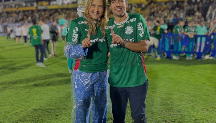 Leila Pereira e Abel Ferreira comemoram título do Campeonato Paulista de 2026 
             -       
        Leila Pereira no Instagram