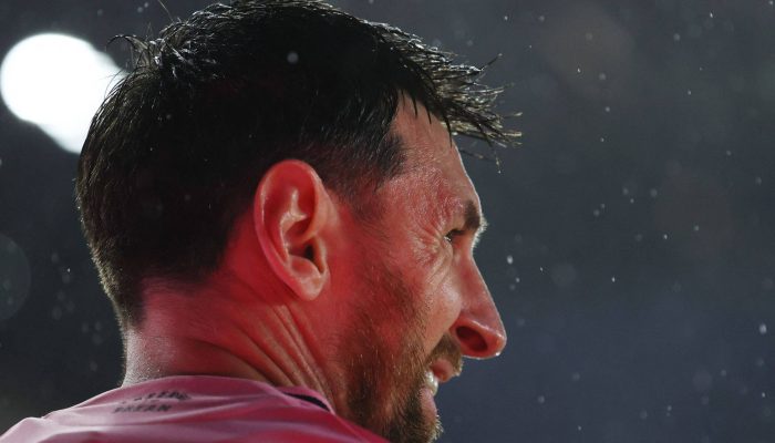 Messi celebra gol pelo Inter Miami, atingindo a marca de 900 na carreira
             -       
        Leonardo Fernandez/AFP