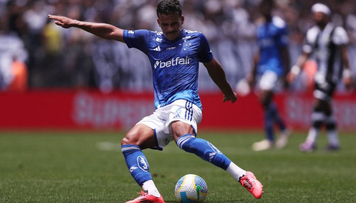 Kaiki durante duelo entre Cruzeiro e Corinthians, em Itaquera 
             -       
        Carla Carniel - 20.nov.24/Reuters