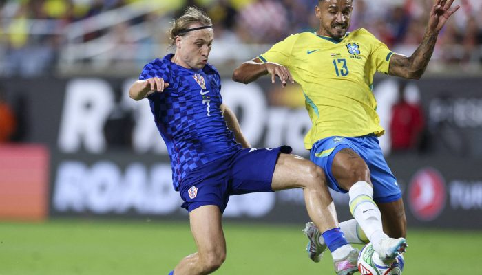 Matheus Cunha em ação no amistoso do Brasil contra a Croácia; atleta atuou como meio-campista e mostrou qualidade no jogo solidário
             -       
        Miguel J. Rodríguez Carrillo - 31.mar.26/AFP