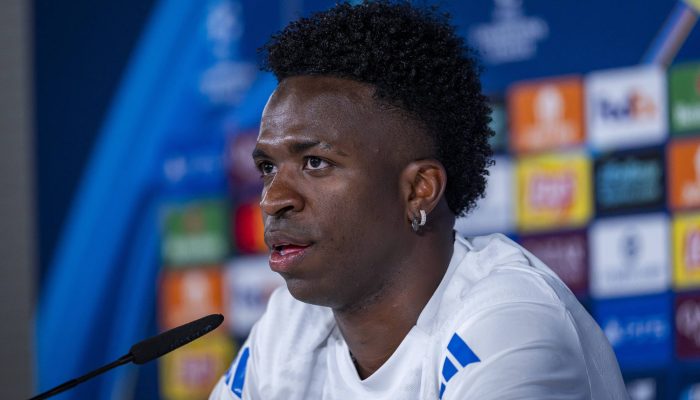 Vinicius Junior concede entrevista a jornalistas em Madri 
             -       
        Alberto Gardin/Imago