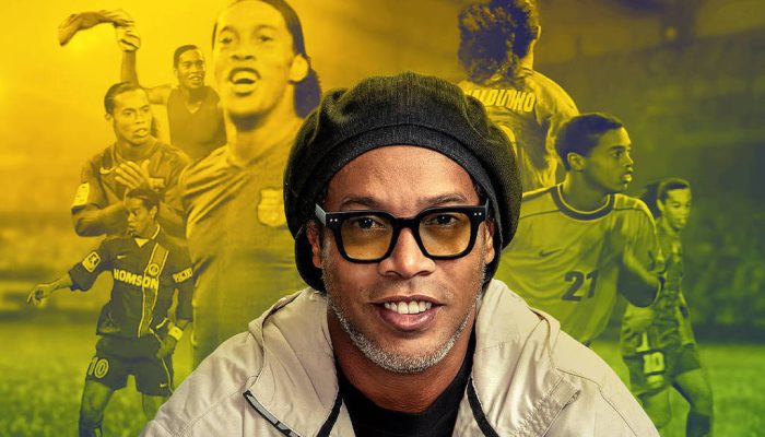Ronaldinho Ga&uacute;cho em p&ocirc;ster de sua s&eacute;rie na Netflix
             -       
        Divulga&ccedil;&atilde;o
