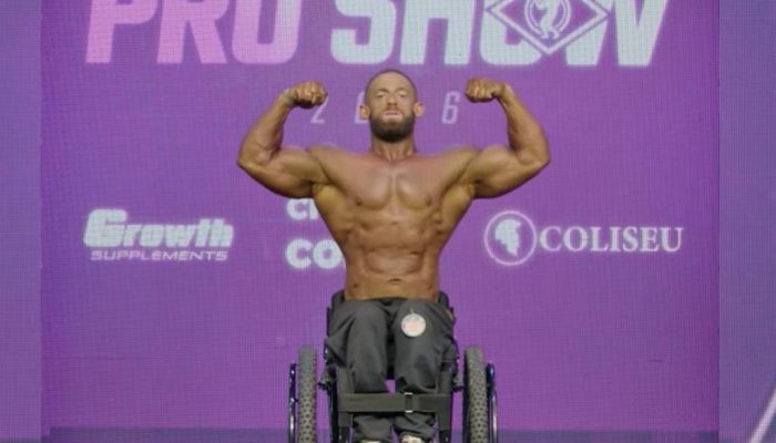 Gorila Albino nas prévias do Arnold Classic South America 2026
             -       
        Reprodução/Growth TV