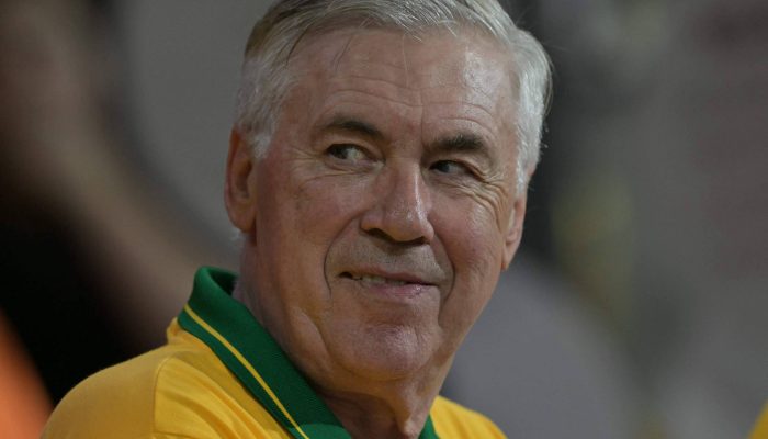 Ancelotti, que convoca jogadores para Copa tr&ecirc;s dias antes de seu anivers&aacute;rio
             -       
        Nelson Almeida/AFP