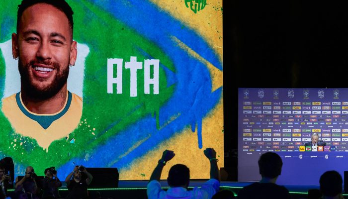 Imagem de Neymar durante a convocação da seleção brasileira para a Copa do Mundo
             -       
        Eduardo Anizelli/Folhapress