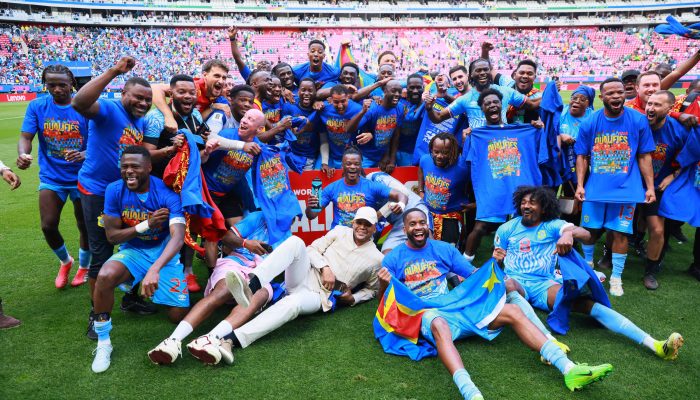 República Democrática do Congo vence a seleção da Jamaica na repescagem intercontinental, em Guadalajara, no México, e avança ao Mundial
             -       
        Eloisa Sanchez - 31.mar.26/Reuters