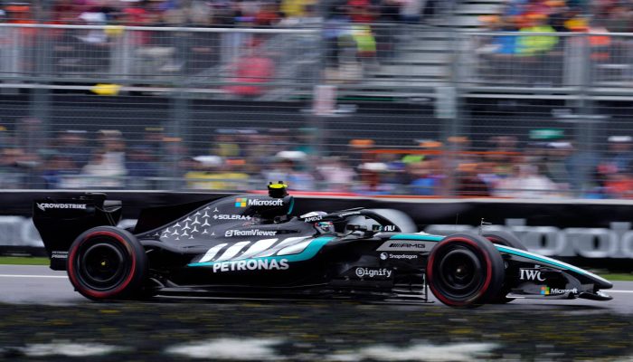 Kimi Antonelli acelera sua Mercedes no GP do Canadá, em Montreal
             -       
        Geoff Robins/AFP