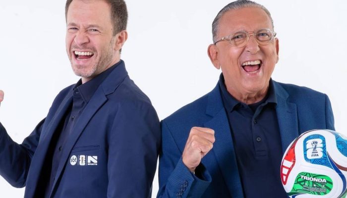 Tiago Leifert e Galv&atilde;o Bueno, as vozes do SBT para a Copa do Mundo
             -       
        Divulga&ccedil;&atilde;o/SBT