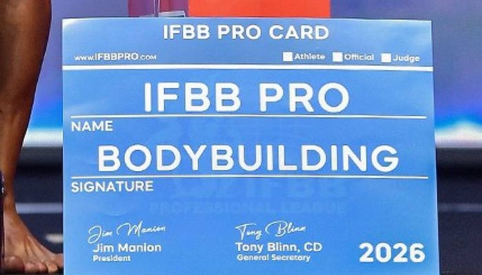 O cartão profissional concedido pela NPC e pela IFBB Pro League
             -       
        Giba Junior/Musclecontest