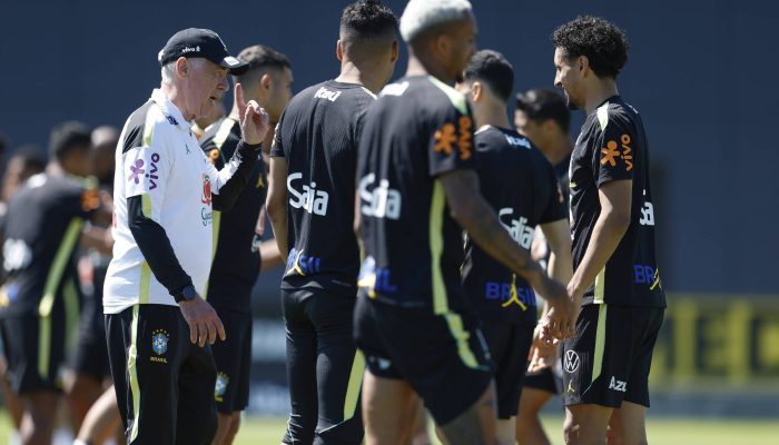 Carlo Ancelotti comanda treino da seleção brasileira em Nova Jersey, nos EUA
             -       
        Rafael Ribeiro - 4.jun.26/Divulgaçao CBF